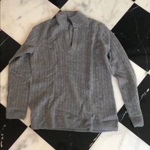 Brooks Brothers cableknit collared sweater